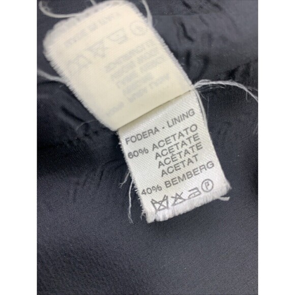 BOGO Carla Carini Wool Blazer Gray Beaded Buttons Collared Made Italy Womens 38 - Picture 14 of 14